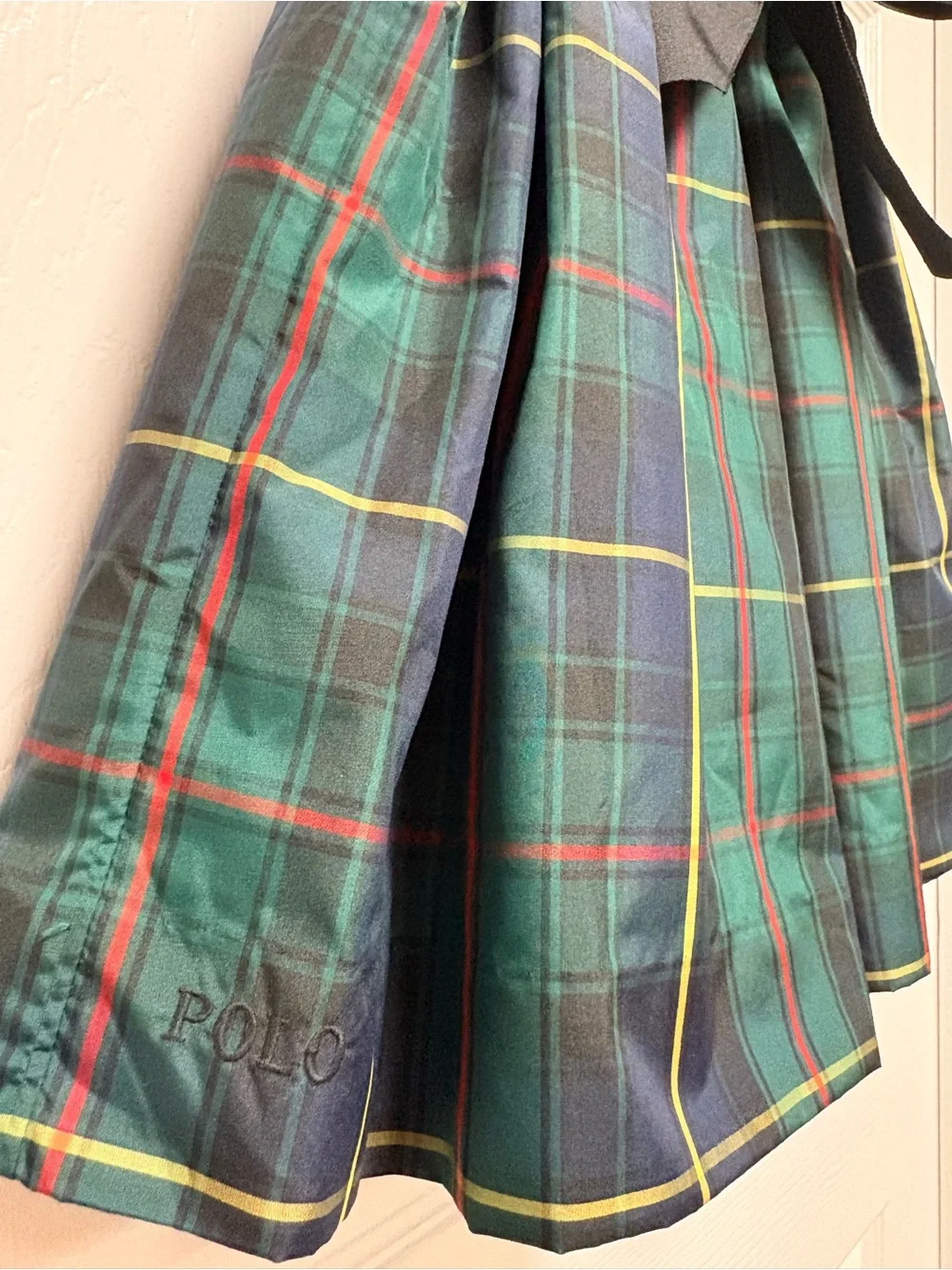 Polo Ralph Lauren Plaid Fit-and-Flare Holiday Dress